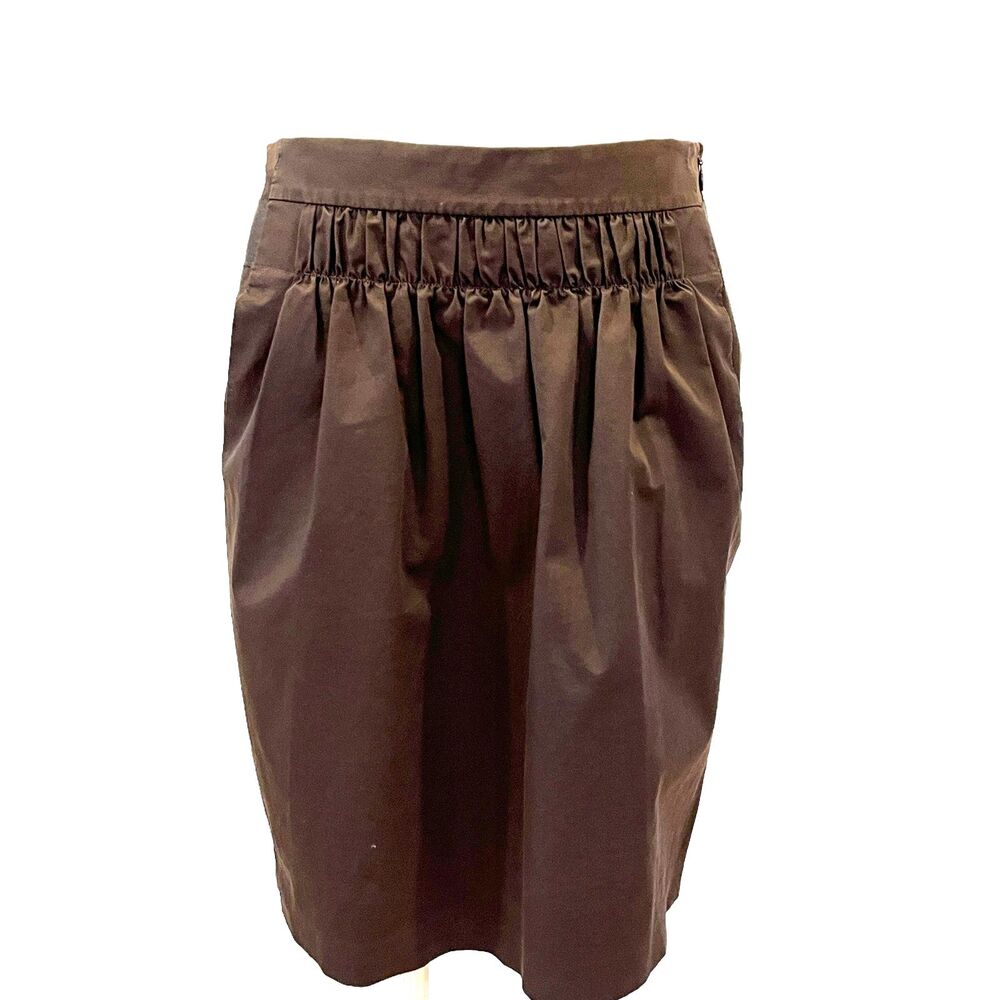 Banana Republic Brown Tulip Skirt Size 2 Stretch Pockets Work Office